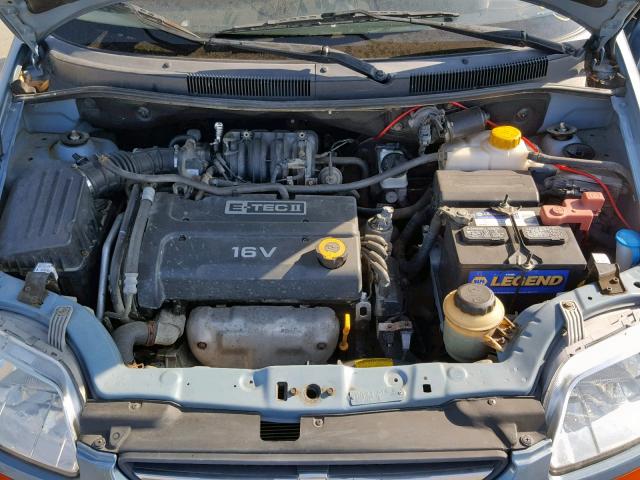 KL1TD66697B779324 - 2007 CHEVROLET AVEO BASE ლურჯი ფოტო 7