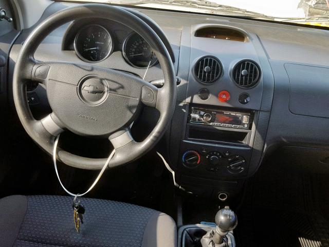 KL1TD66697B779324 - 2007 CHEVROLET AVEO BASE ლურჯი ფოტო 9