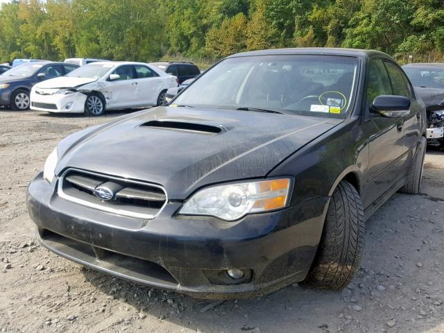 4S3BL686956205252 - 2005 SUBARU LEGACY GT BLACK photo 2