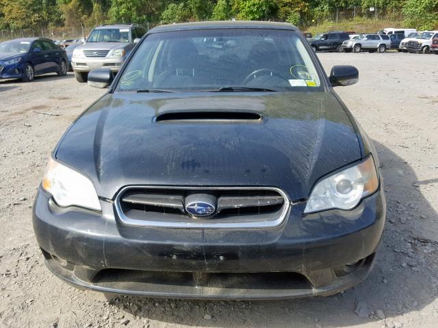 4S3BL686956205252 - 2005 SUBARU LEGACY GT BLACK photo 9