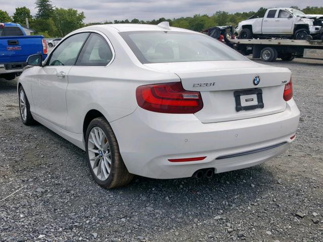 WBA1G9C50GVX96979 - 2016 BMW 228 XI WHITE photo 3