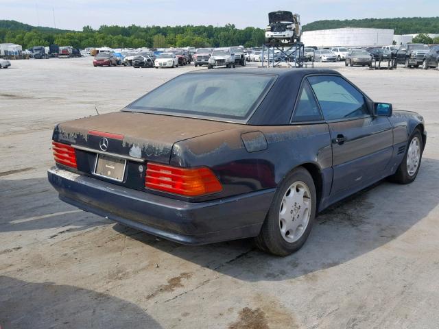 WDBFA66E1NF061468 - 1992 MERCEDES-BENZ 500 SL BLUE photo 4