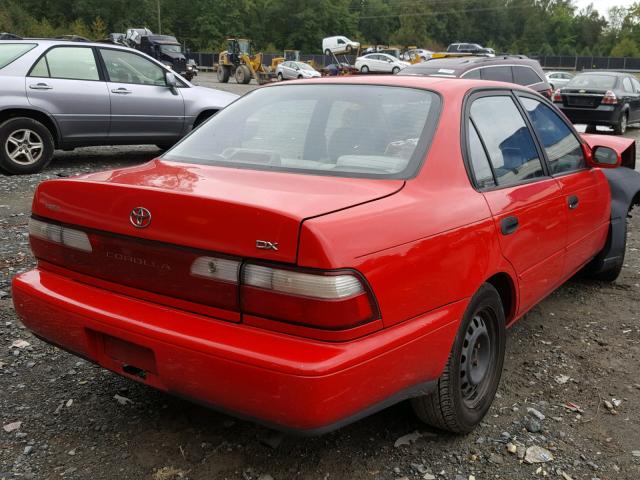 1NXBB02E4TZ458712 - 1996 TOYOTA COROLLA DX RED photo 4