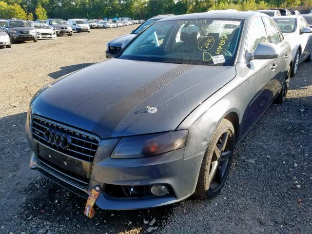 WAUMF78K49N045258 - 2009 AUDI A4 PRESTIG GRAY photo 2