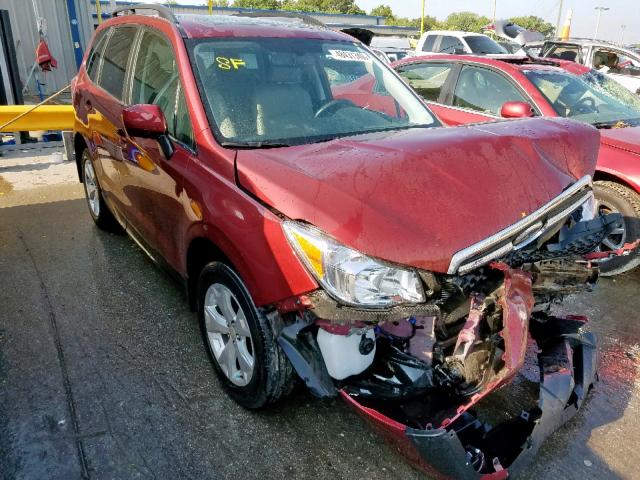 JF2SJAJCXEH557044 - 2014 SUBARU FORESTER 2 MAROON photo 1