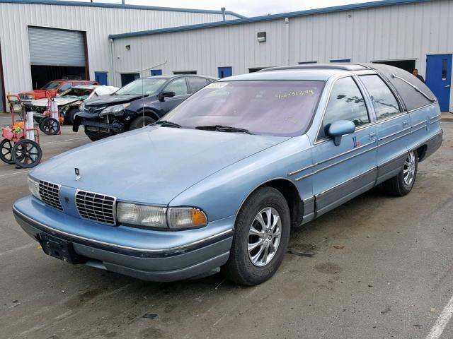 1G3BP83E7NW303064 - 1992 OLDSMOBILE CUSTOM CRU BLUE photo 2