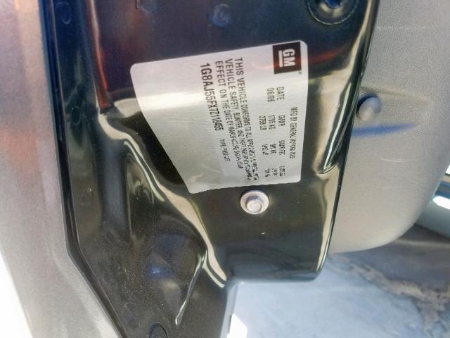 1G8AJ55FX7Z118455 - 2007 SATURN ION LEVEL GRAY photo 10