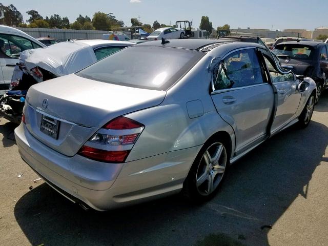 WDDNG71X08A192182 - 2008 MERCEDES-BENZ S 550 SILVER photo 4