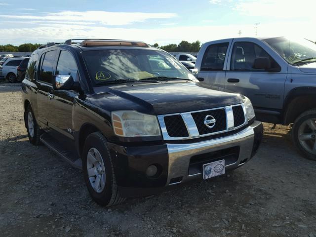 5N1AA08A36N721550 - 2006 NISSAN ARMADA SE BLACK photo 1