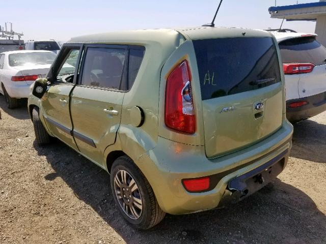 KNDJT2A57D7532716 - 2013 KIA SOUL GREEN photo 3