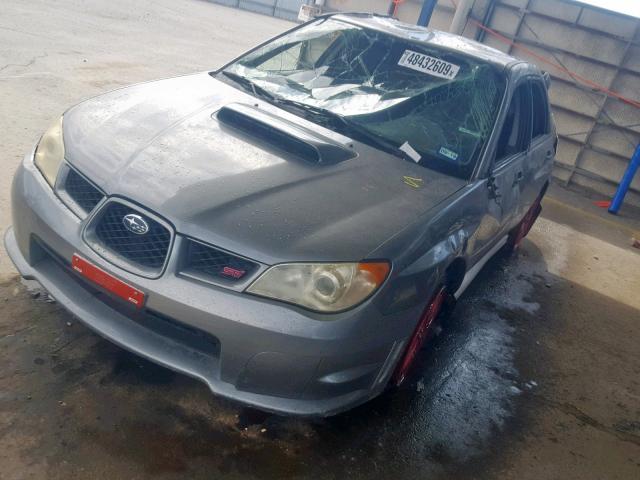 JF1GD76617L514431 - 2007 SUBARU IMPREZA WR GRAY photo 2