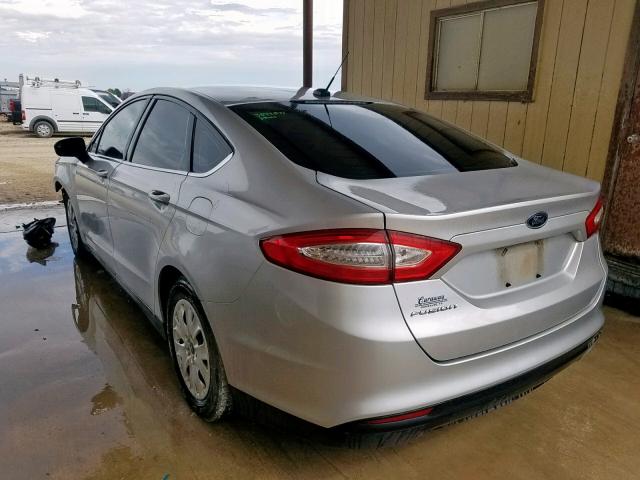 1FA6P0G74E5356573 - 2014 FORD FUSION S SILVER photo 3