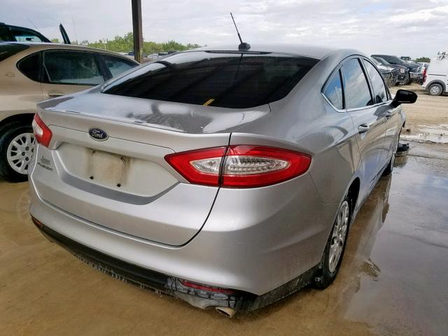 1FA6P0G74E5356573 - 2014 FORD FUSION S SILVER photo 4