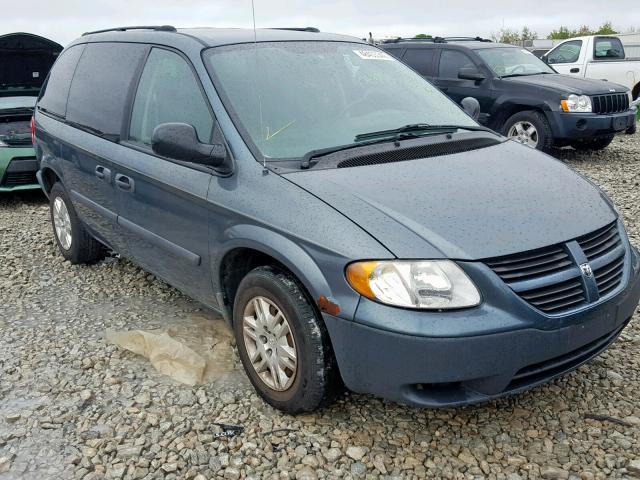 1D4GP25R95B316671 - 2005 DODGE CARAVAN SE GREEN photo 1