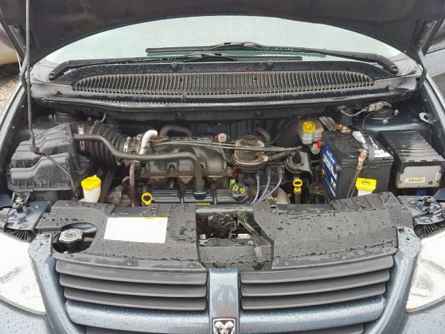 1D4GP25R95B316671 - 2005 DODGE CARAVAN SE GREEN photo 7