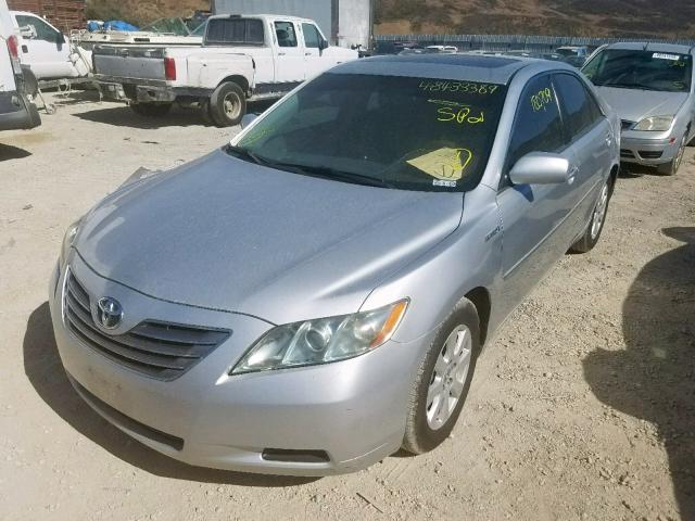 4T1BB46K09U092960 - 2009 TOYOTA CAMRY HYBR SILVER photo 2