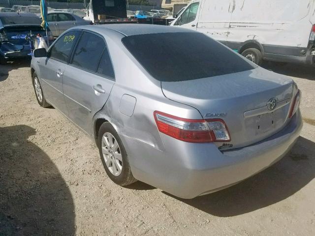 4T1BB46K09U092960 - 2009 TOYOTA CAMRY HYBR SILVER photo 3