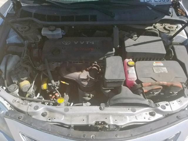 4T1BB46K09U092960 - 2009 TOYOTA CAMRY HYBR SILVER photo 7