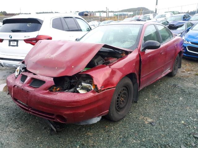 1G2NF52E04M676378 - 2004 PONTIAC GRAND AM S RED photo 2