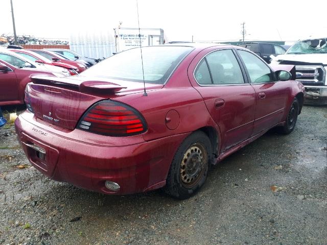 1G2NF52E04M676378 - 2004 PONTIAC GRAND AM S RED photo 4