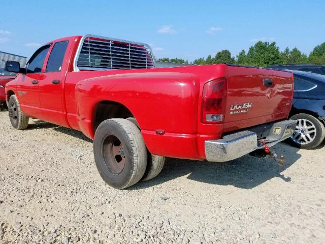 3D7MA48C54G110182 - 2004 DODGE RAM 3500 S RED photo 3