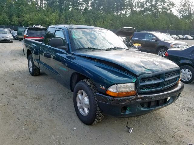 1B7GL23XXVS255793 - 1997 DODGE DAKOTA GREEN photo 2