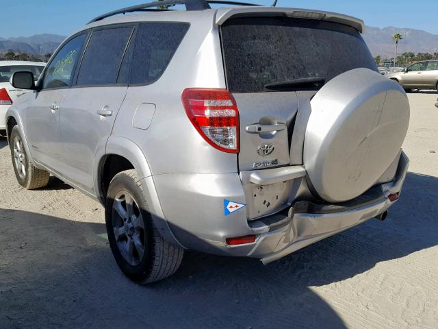 2T3DF4DV4BW092709 - 2011 TOYOTA RAV4 LIMIT SILVER photo 3