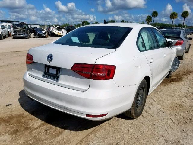 3VW2K7AJ0FM318853 - 2015 VOLKSWAGEN JETTA BASE 白色 照片 4