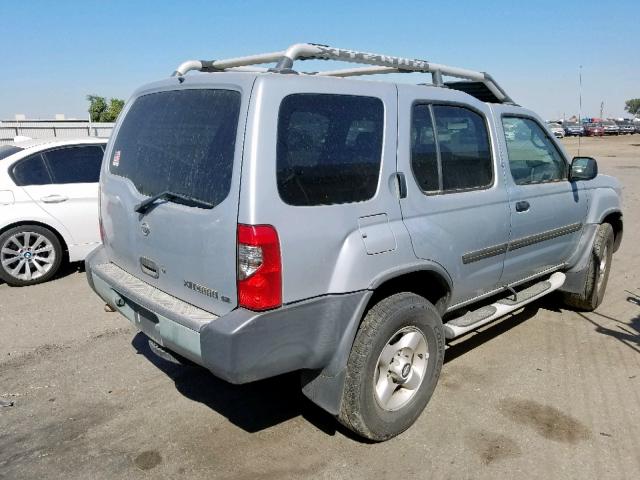 5N1ED28Y41C545937 - 2001 NISSAN XTERRA XE SILVER photo 4