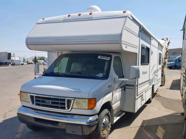 1FDXE45S04HA12606 - 2004 WINNEBAGO MINNIEWINN WHITE photo 2