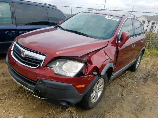 3GSCL33P98S685767 - 2008 SATURN VUE XE BURGUNDY photo 2