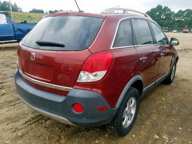 3GSCL33P98S685767 - 2008 SATURN VUE XE BURGUNDY photo 4