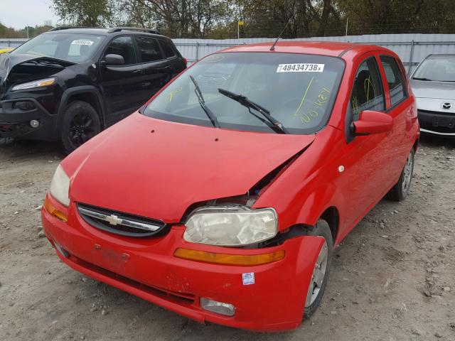 KL1TD65618B018239 - 2008 CHEVROLET AVEO BASE Qırmızı foto 2