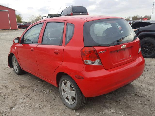 KL1TD65618B018239 - 2008 CHEVROLET AVEO BASE Qırmızı foto 3