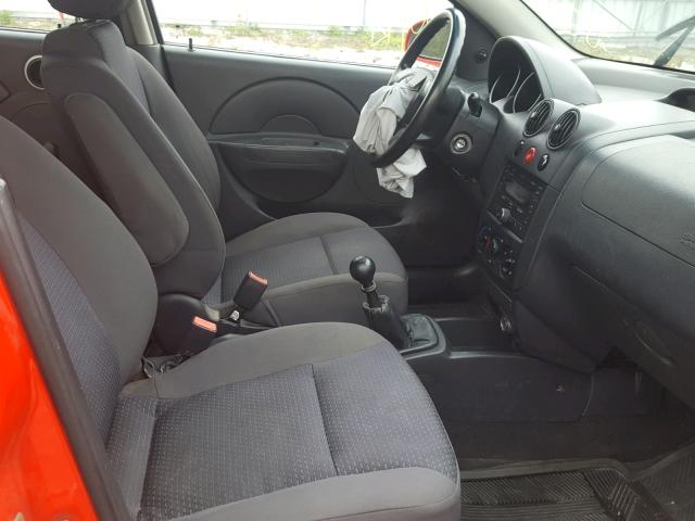KL1TD65618B018239 - 2008 CHEVROLET AVEO BASE Qırmızı foto 5