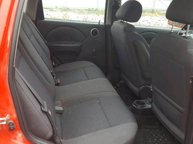 KL1TD65618B018239 - 2008 CHEVROLET AVEO BASE Qırmızı foto 6