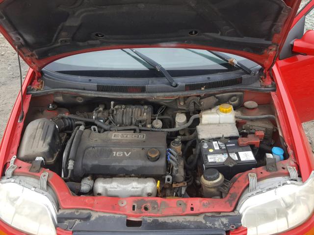 KL1TD65618B018239 - 2008 CHEVROLET AVEO BASE Qırmızı foto 7