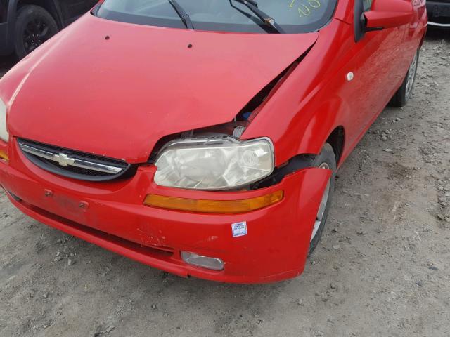 KL1TD65618B018239 - 2008 CHEVROLET AVEO BASE Qırmızı foto 9