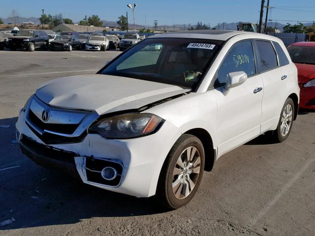 5J8TB2H5XCA000980 - 2012 ACURA RDX TECHNO WHITE photo 2