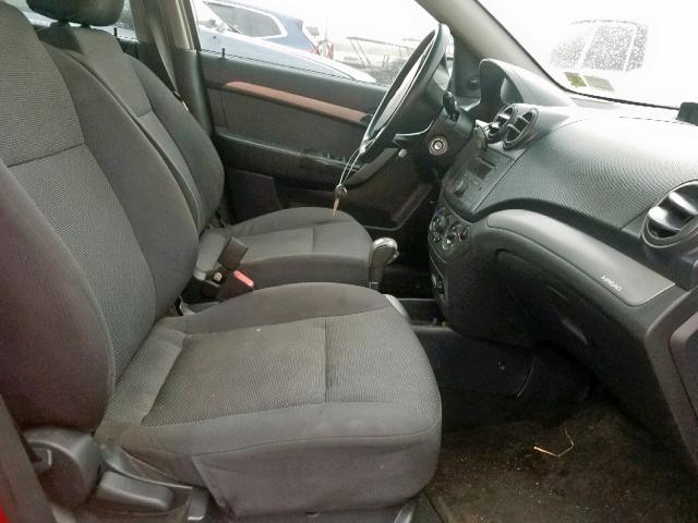 KL1TD56608B126988 - 2008 CHEVROLET AVEO BASE Qırmızı foto 5