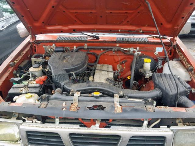 1N6SD16Y3VC415946 - 1997 NISSAN TRUCK KING ORANGE photo 7