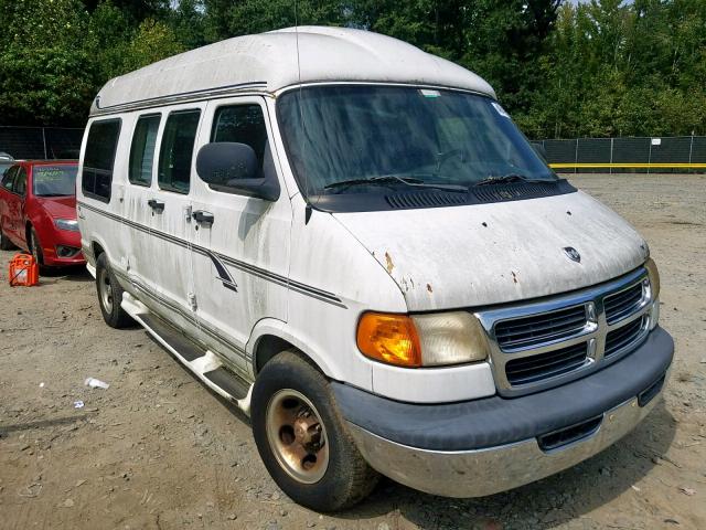 2B6HB11Y31K539501 - 2001 DODGE RAM VAN B1 WHITE photo 1