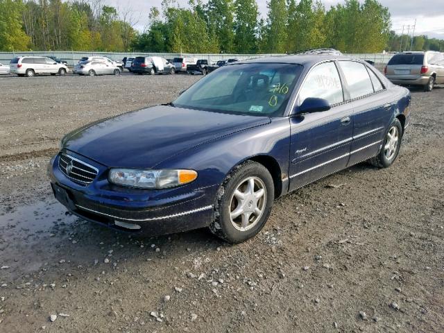 2G4WB55K4Y1142035 - 2000 BUICK REGAL LS BLUE photo 2