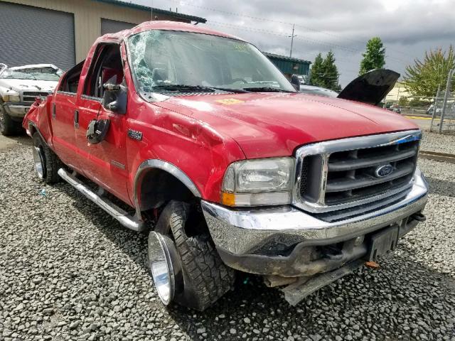 1FTSW31P94EA88804 - 2004 FORD F350 SRW S RED photo 1