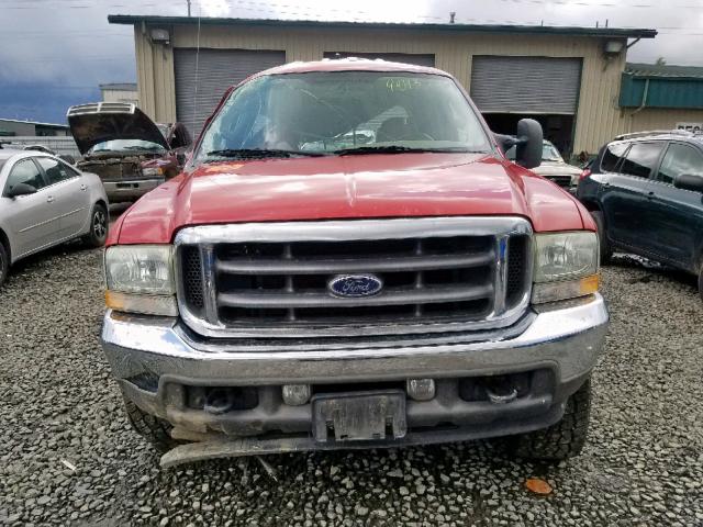 1FTSW31P94EA88804 - 2004 FORD F350 SRW S RED photo 10