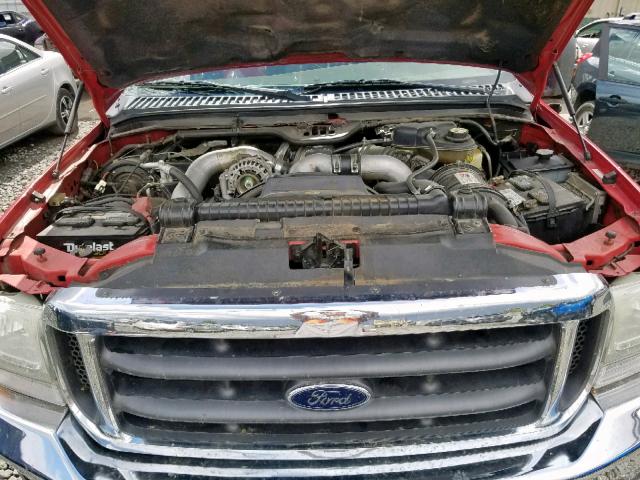 1FTSW31P94EA88804 - 2004 FORD F350 SRW S RED photo 7