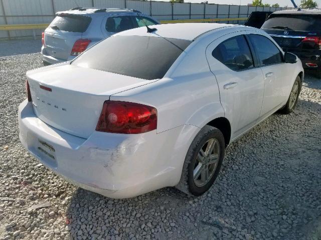 1B3BD1FB8BN555829 - 2011 DODGE AVENGER MA WHITE photo 4