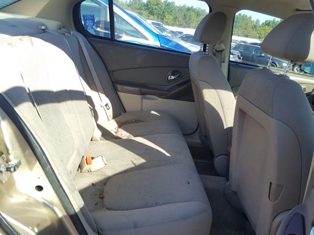 1G1ZS51F66F102483 - 2006 CHEVROLET MALIBU LS თაფლისფერი ფოტო 6