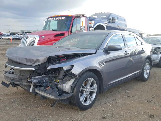 1FAHP2E8XEG110406 - 2014 FORD TAURUS SEL GRAY photo 2