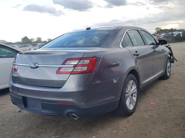 1FAHP2E8XEG110406 - 2014 FORD TAURUS SEL GRAY photo 4